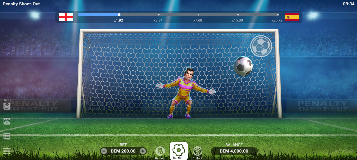 Penalty Shoot-Out di Evoplay